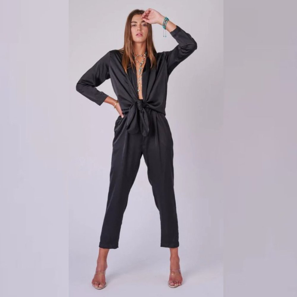 Overlover Stina Satin Jumpsuit
